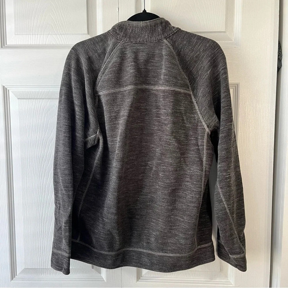 Tommy Bahama Sweater Mens Medium Gray 1/4 Quarter Zip Reversible Pullover Golf - Picture 5 of 5